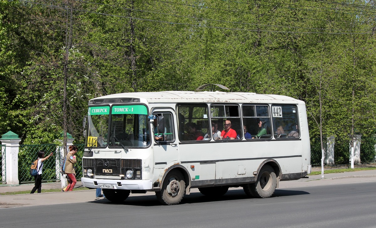 Томская область, ПАЗ-32051-110 № С 974 ВХ 70