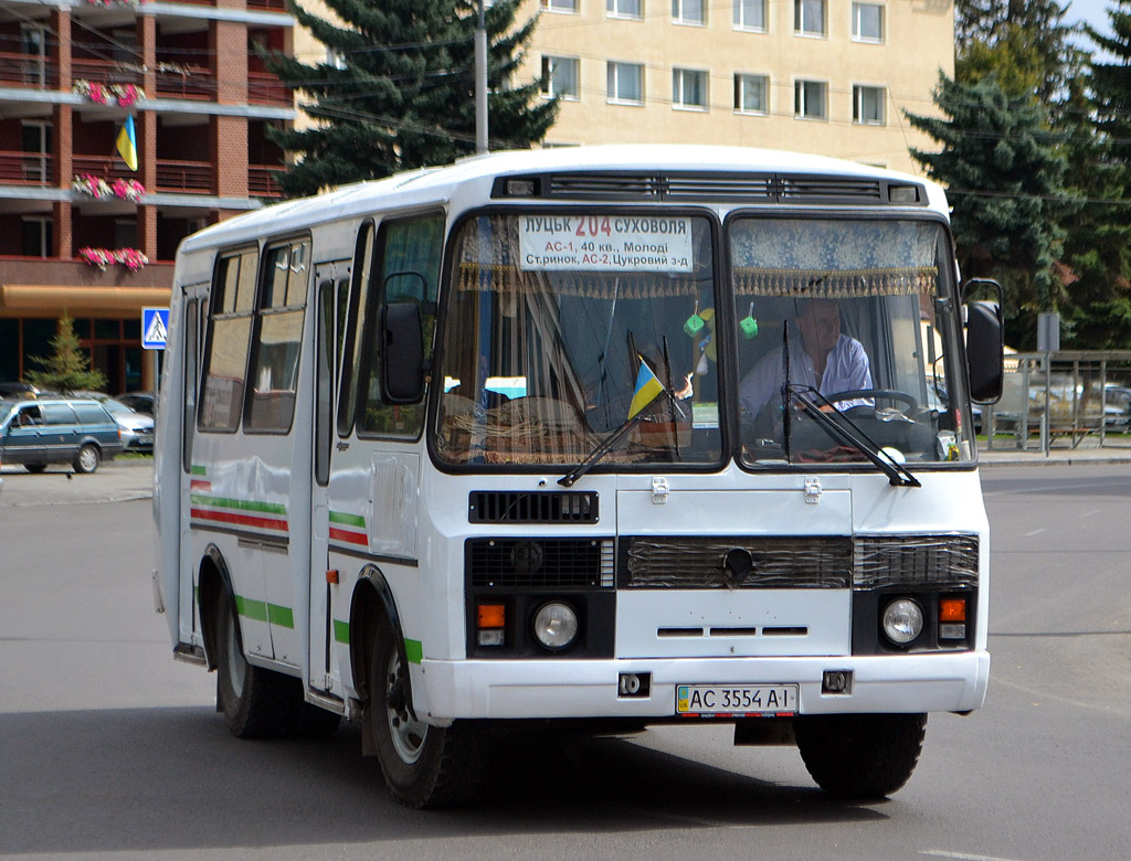 Волынская область, ПАЗ-32054 № AC 3554 AI