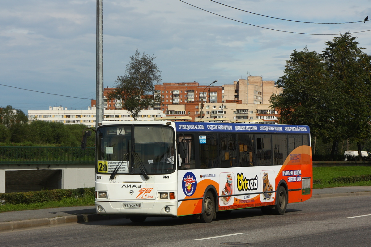 Санкт-Петербург, ЛиАЗ-5293.60 № 3691