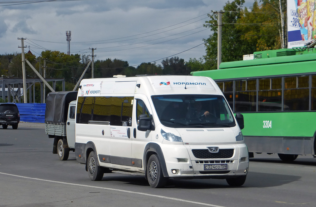 Новосибирская область, Нижегородец-2227SK (Peugeot Boxer) № С 324 СО 154