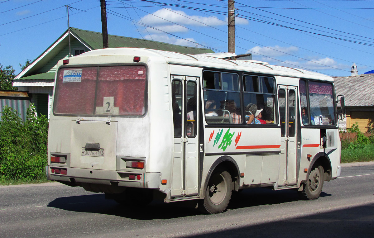 Нижегородская область, ПАЗ-32054 № К 307 НН 152