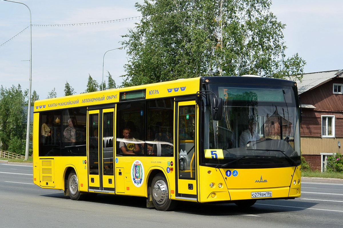 Hanti- és Manysiföld, MAZ-206.068 sz.: О 279 ВМ 186