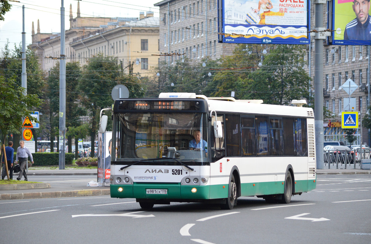 Санкт-Петербург, ЛиАЗ-5292.60 № 5201