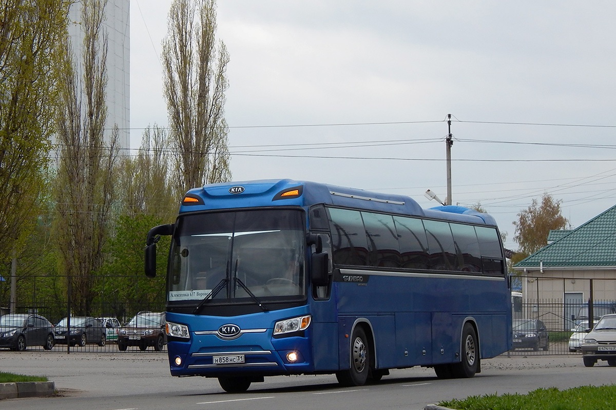 Белгородская область, Kia Granbird № Н 858 НС 31 — Фото — Автобусный  транспорт