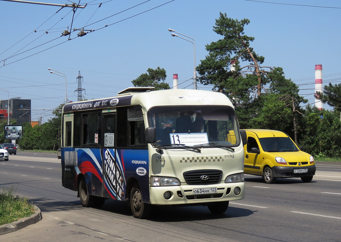 Краснодарский край, Hyundai County SWB C08 (РЗГА) № О 634 НК 123