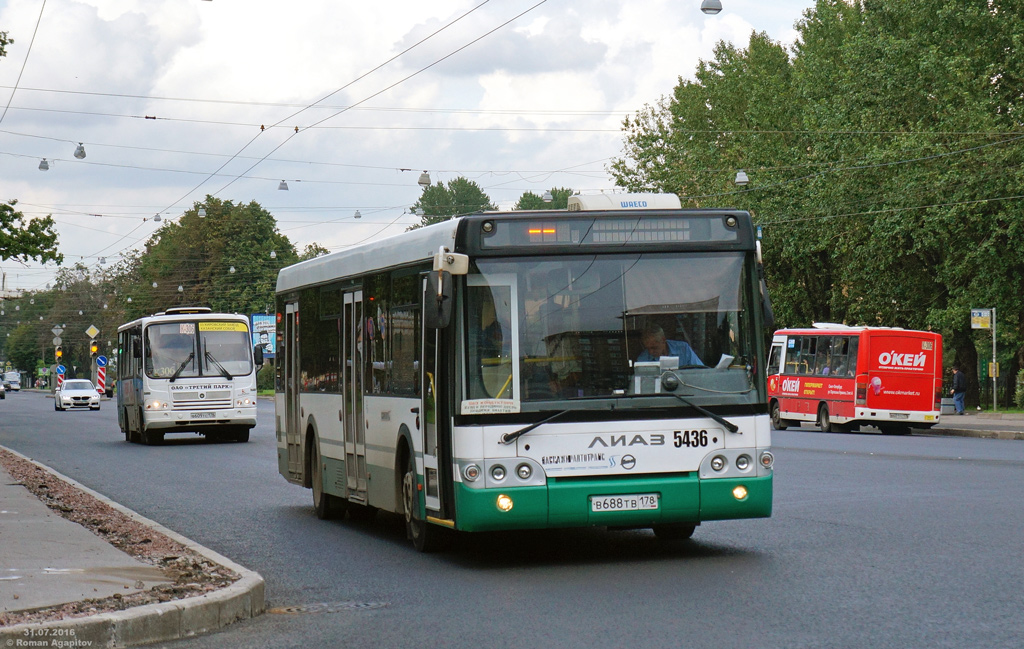 Санкт-Петербург, ЛиАЗ-5292.60 № 5436