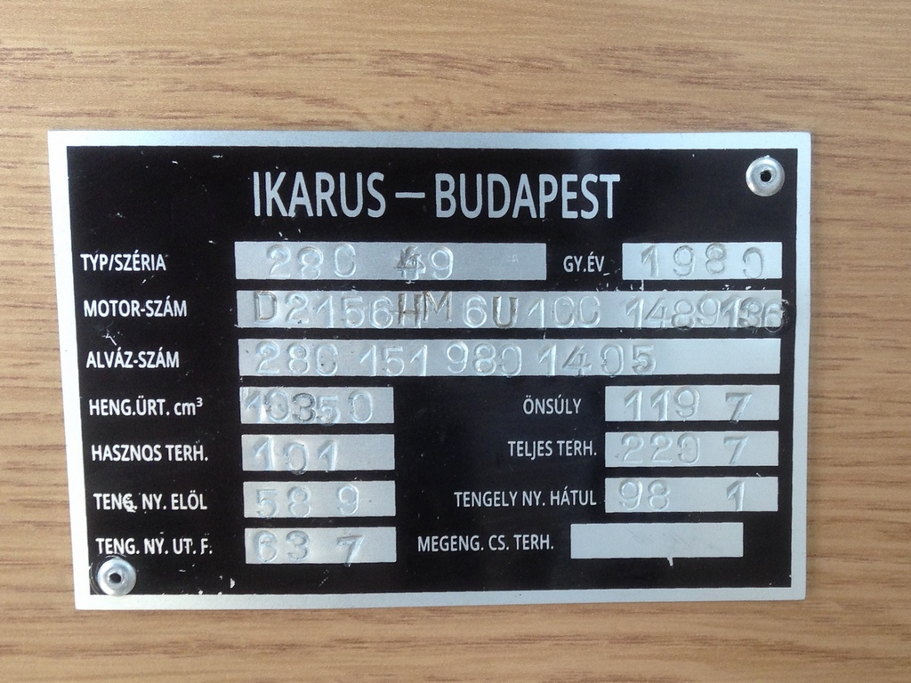 Ungārija, Ikarus 280.49 № MTZ-970