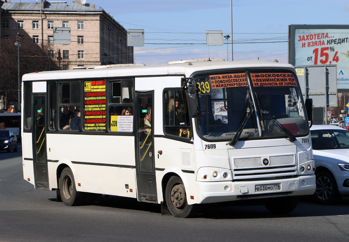 Санкт-Петербург, ПАЗ-320412-05 № 7609