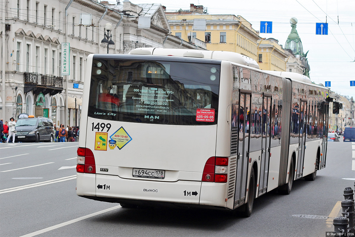 Санкт-Петербург, MAN A23 Lion's City GL NG363 № 1499