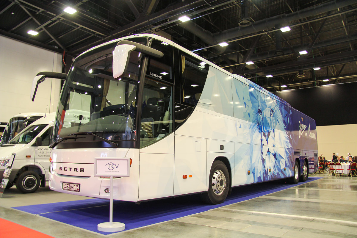 Санкт-Петербург, Setra S419GT-HD № С 393 ОВ 178; Санкт-Петербург — II Петербургский международный инновационный форум пассажирского транспорта «SmartTRANSPORT» (2016)