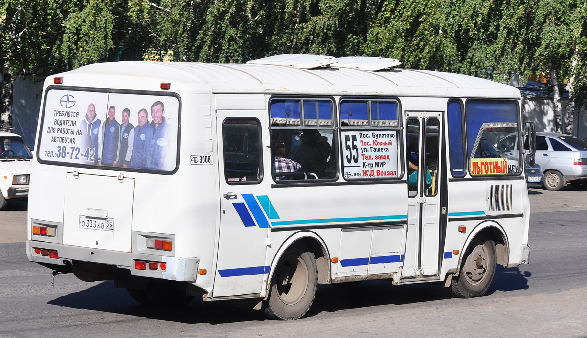 Omsk region, PAZ-32053 č. 3008