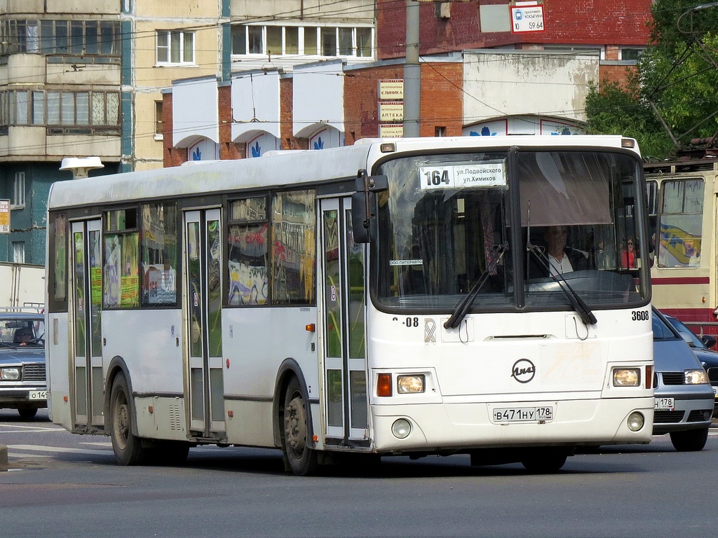 Санкт-Петербург, ЛиАЗ-5293.53 № 3608