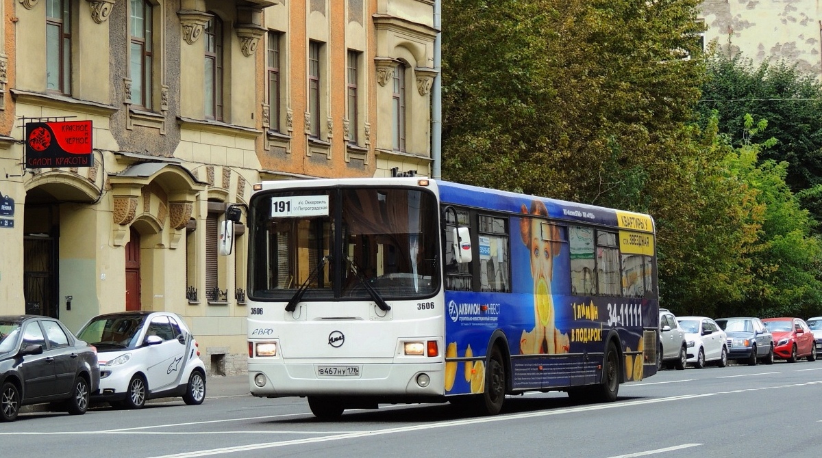 Санкт-Петербург, ЛиАЗ-5293.53 № 3606