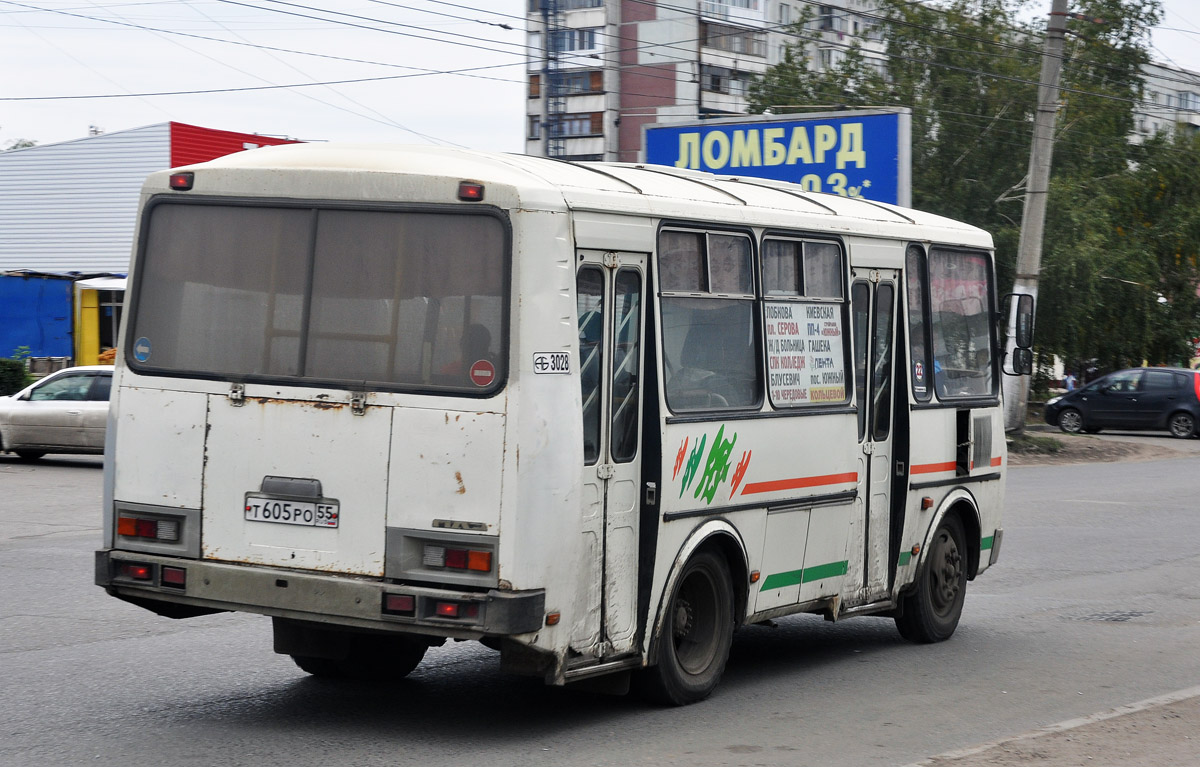 Омская область, ПАЗ-32054-07 № 3028