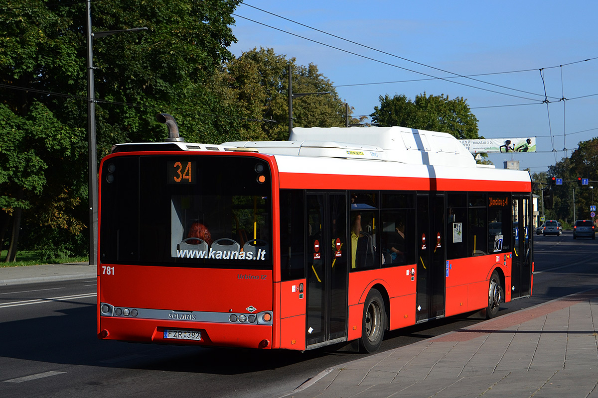 Литва, Solaris Urbino III 12 CNG № 781