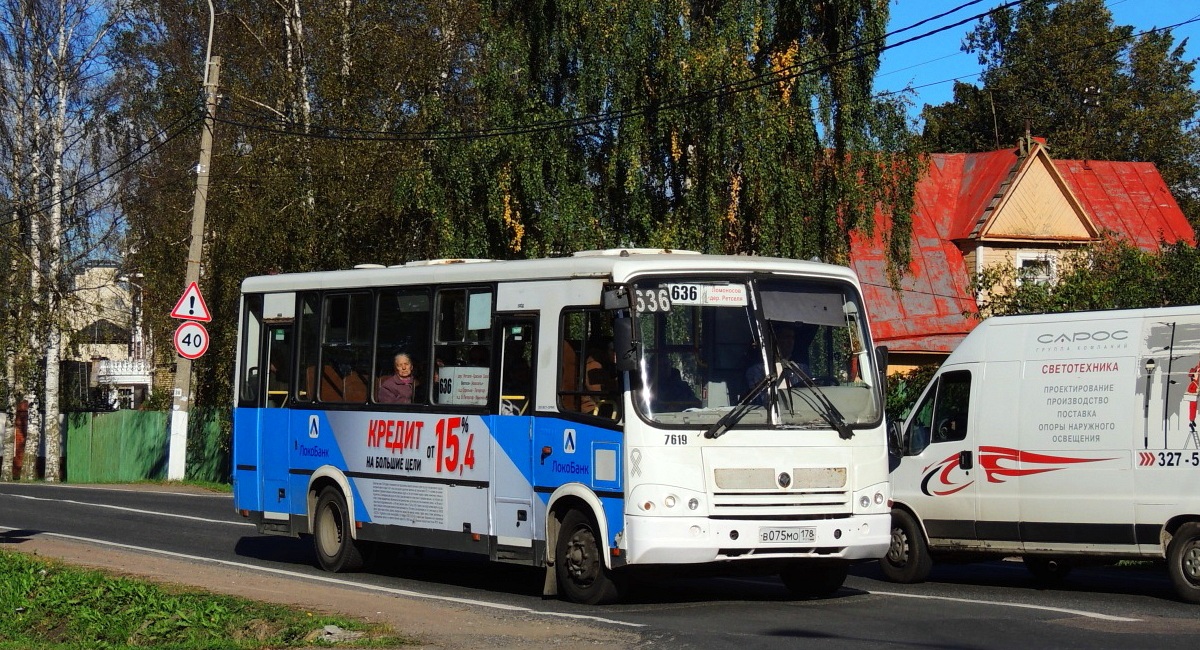 Санкт-Петербург, ПАЗ-320412-05 № 7619