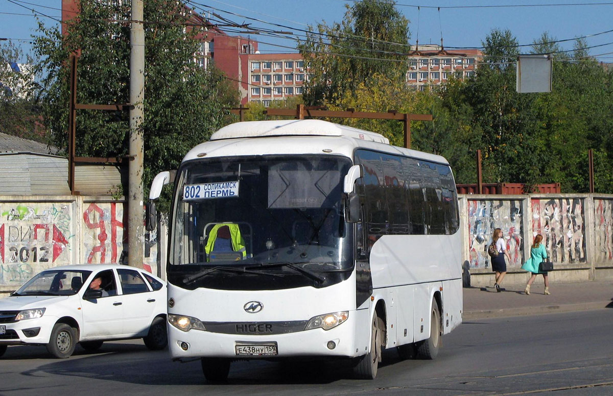 Пермский край, Higer KLQ6885Q № Е 438 НУ 159 — Фото — Автобусный транспорт