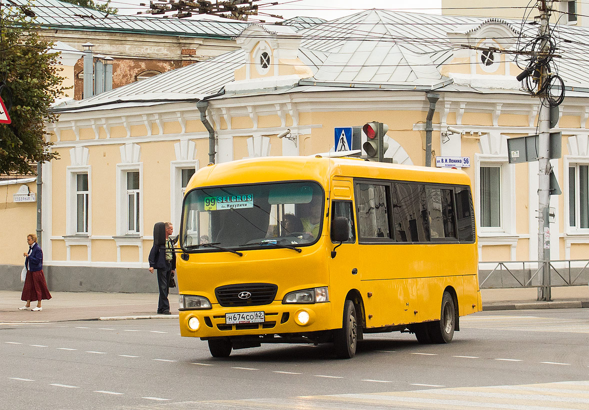 Рязанская область, Hyundai County LWB C09 (ТагАЗ) № Н 674 СО 62