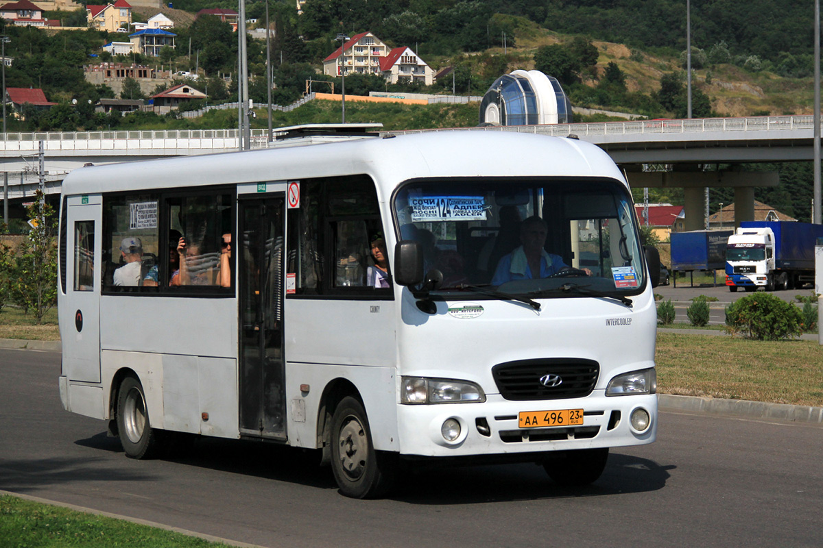 Краснодарский край, Hyundai County LWB C09 (ТагАЗ) № АА 496 23