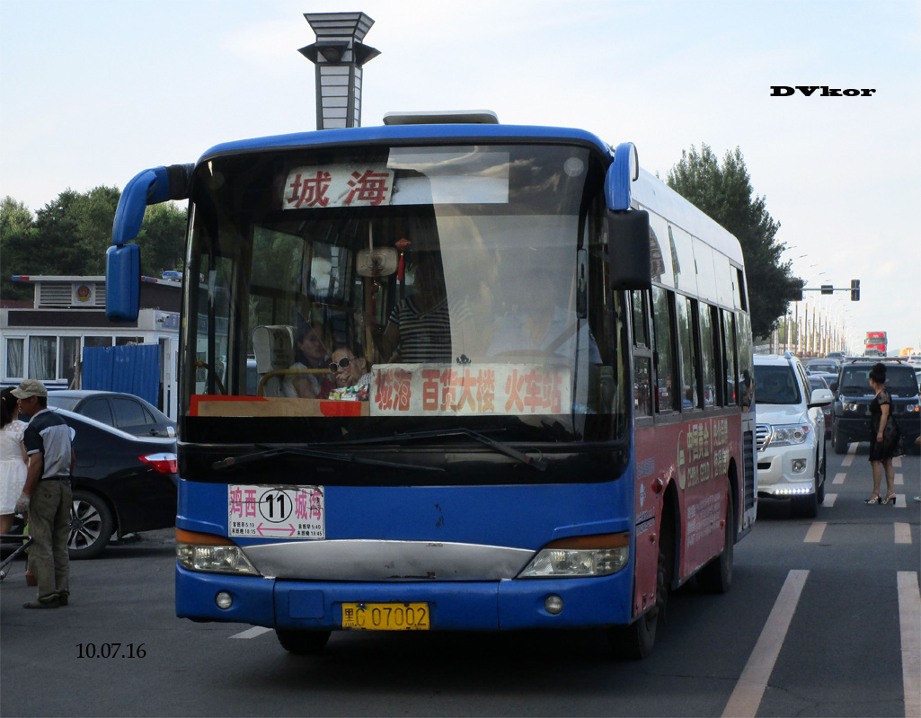 Chiny, Zhong Tong Nr 黑G 07002