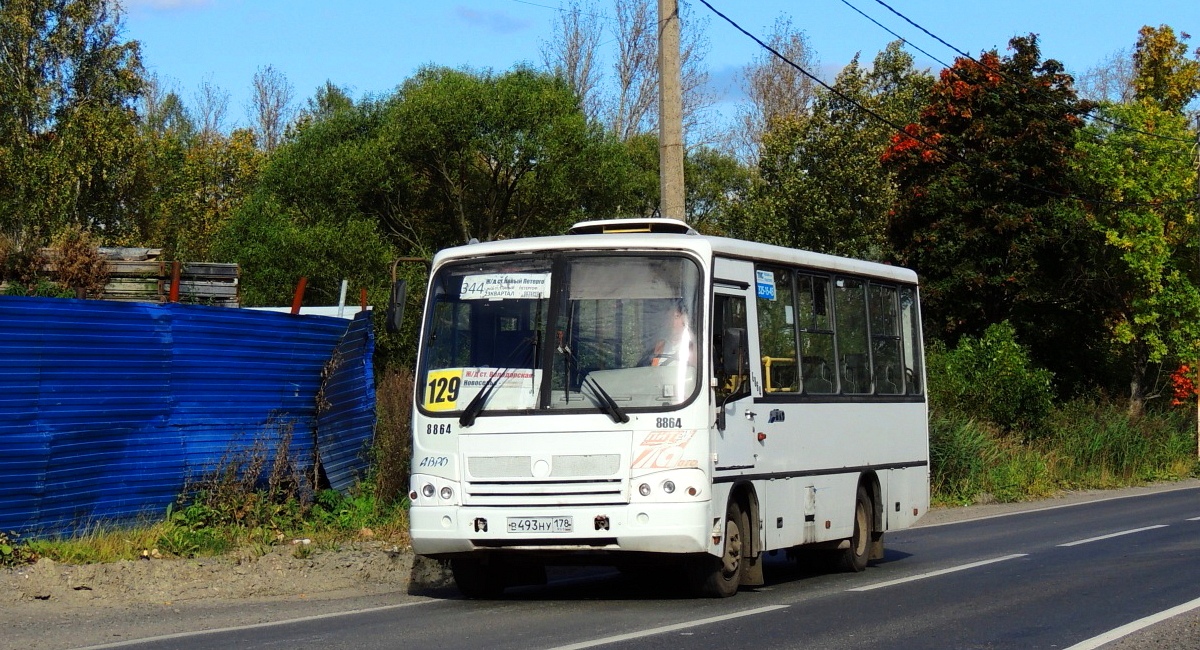 Санкт-Петербург, ПАЗ-320402-05 № 8864