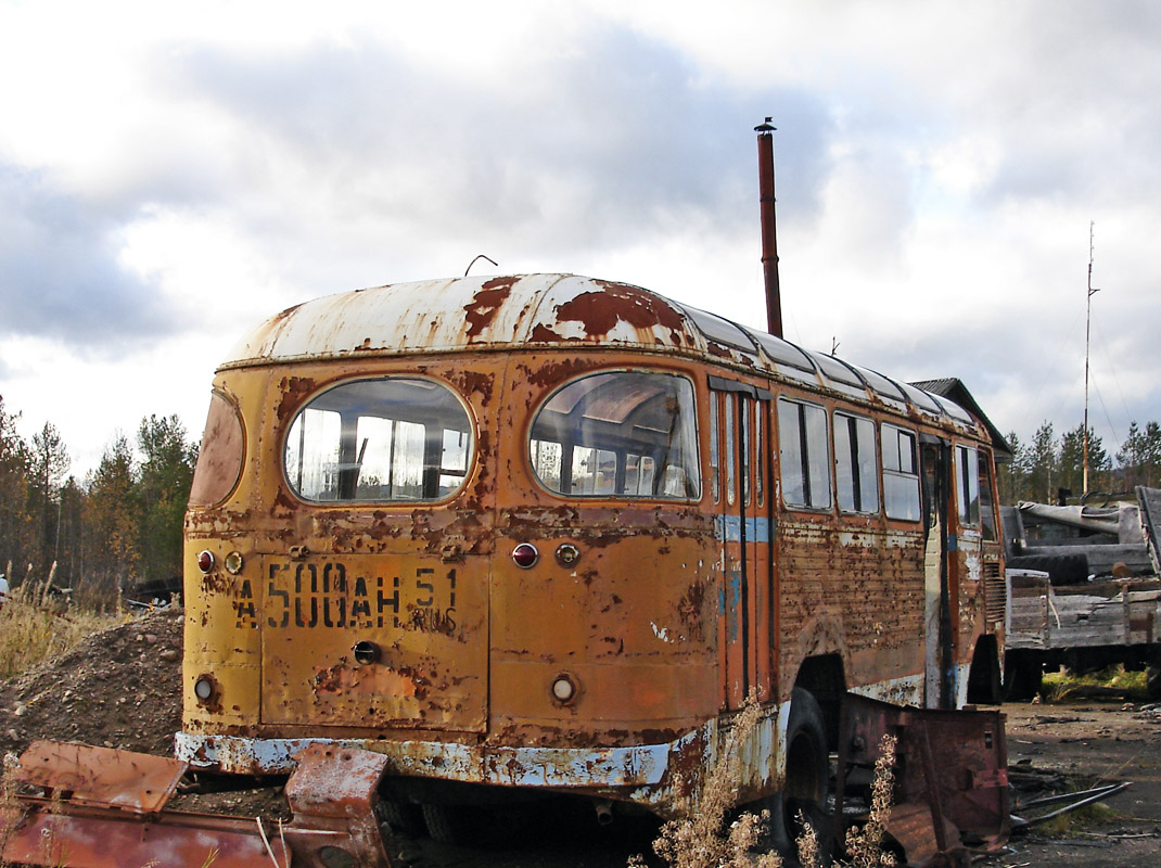 Murmansk region, PAZ-652 č. А 500 АН 51 — Foto — Autobusová doprava