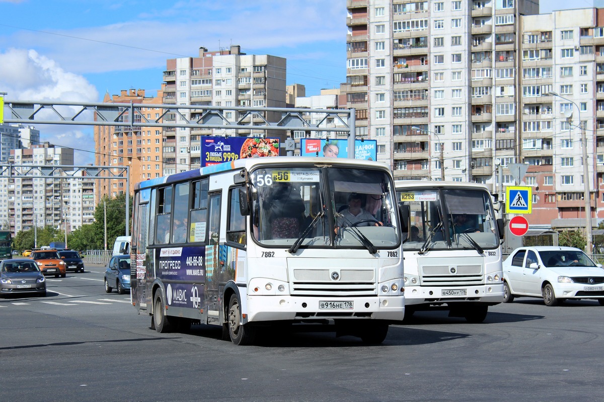 Санкт-Петербург, ПАЗ-320412-05 № 7862