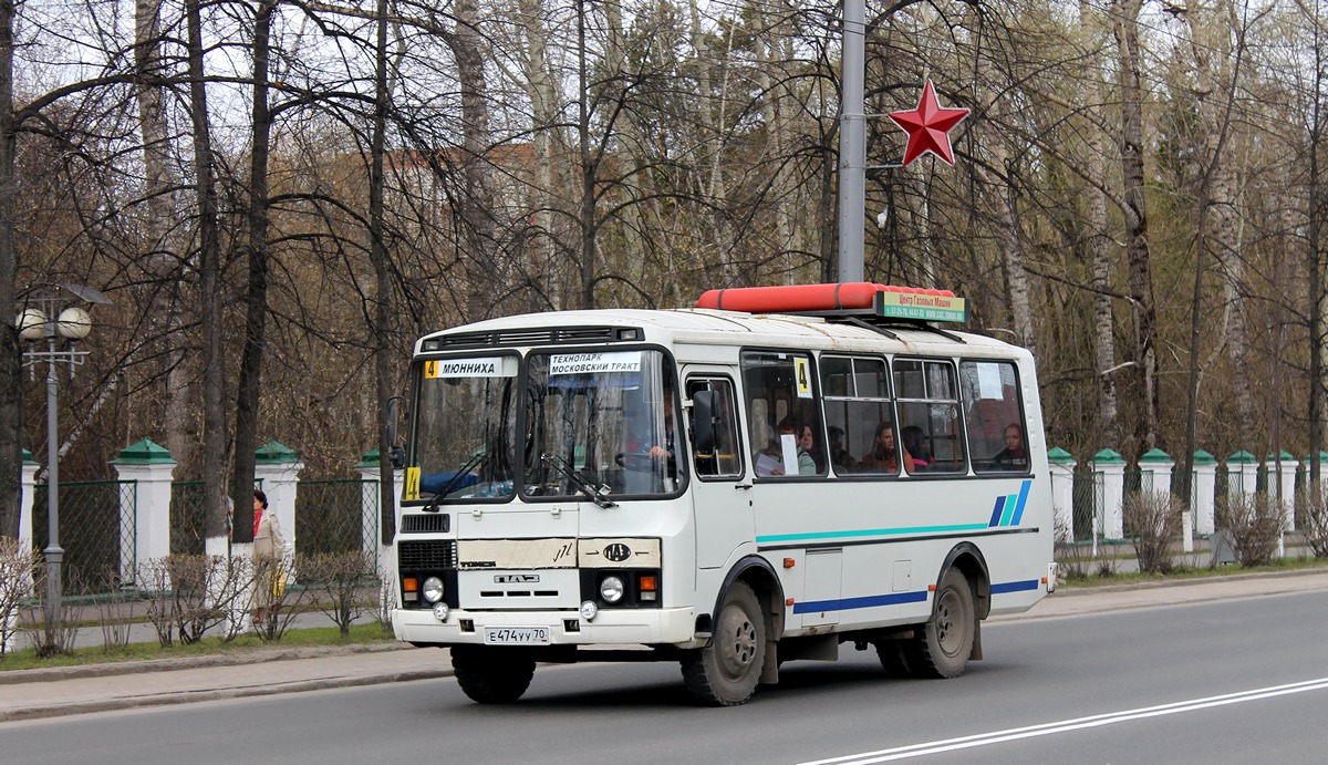 Томская область, ПАЗ-32054 № Е 474 УУ 70