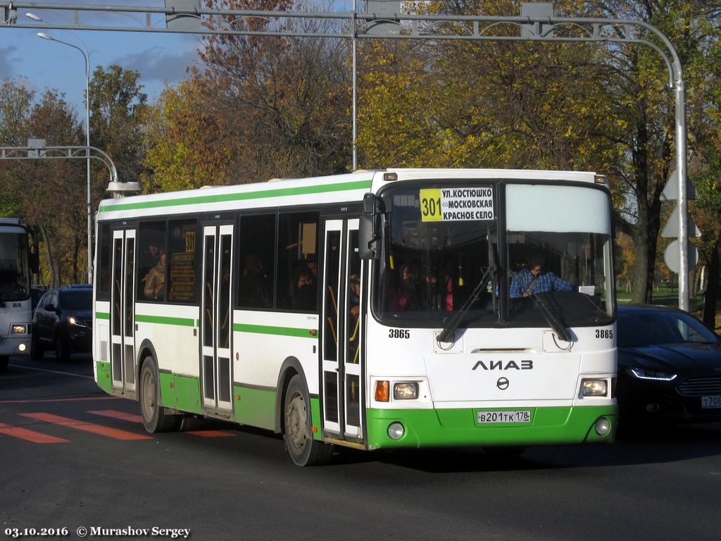 Санкт-Петербург, ЛиАЗ-5293.60 № 3865