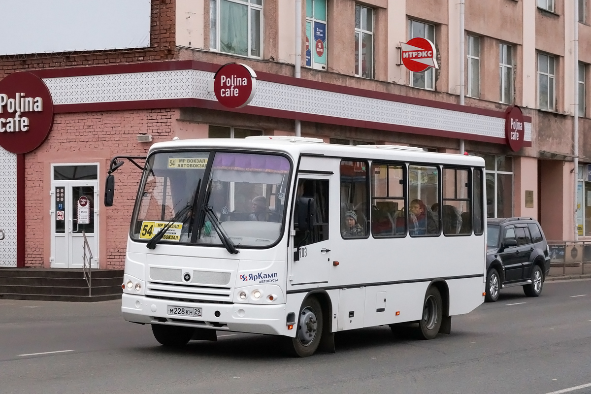 Архангельская область, ПАЗ-320302-08 № 3703