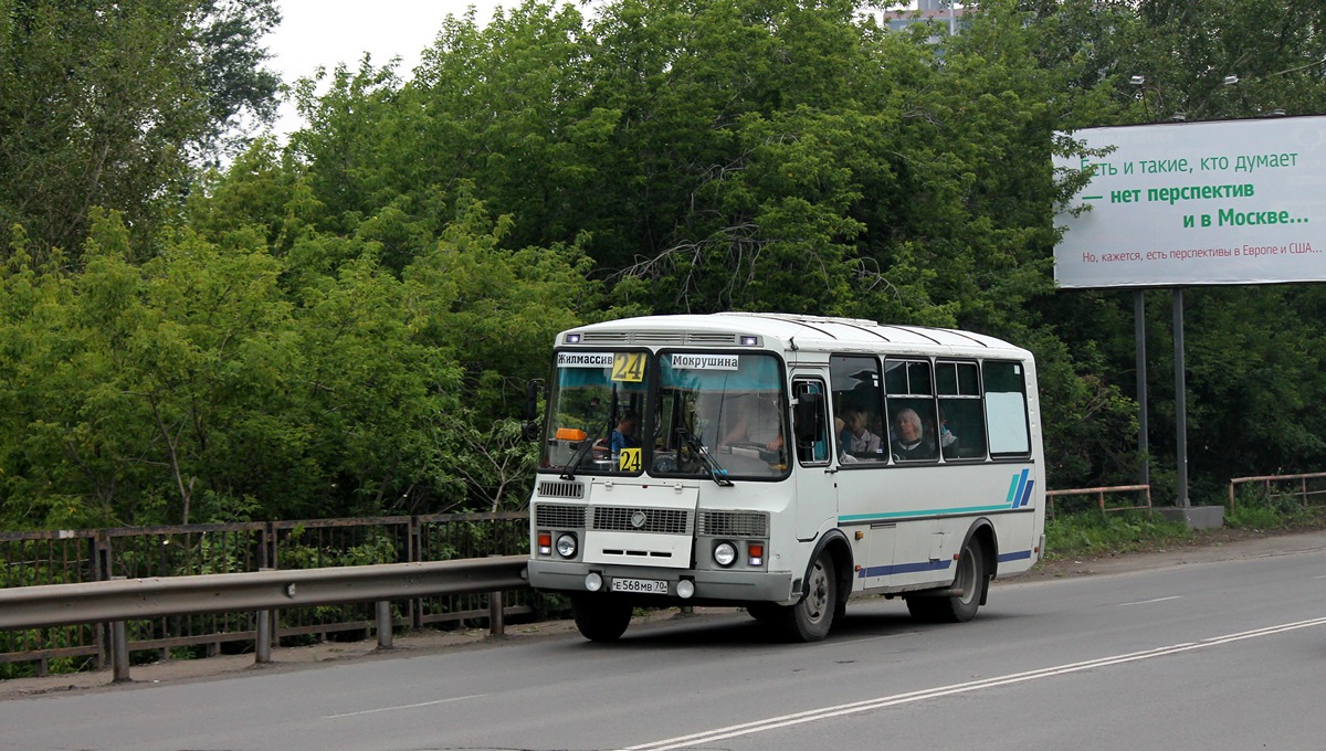 Томская область, ПАЗ-32053 № Е 568 МВ 70