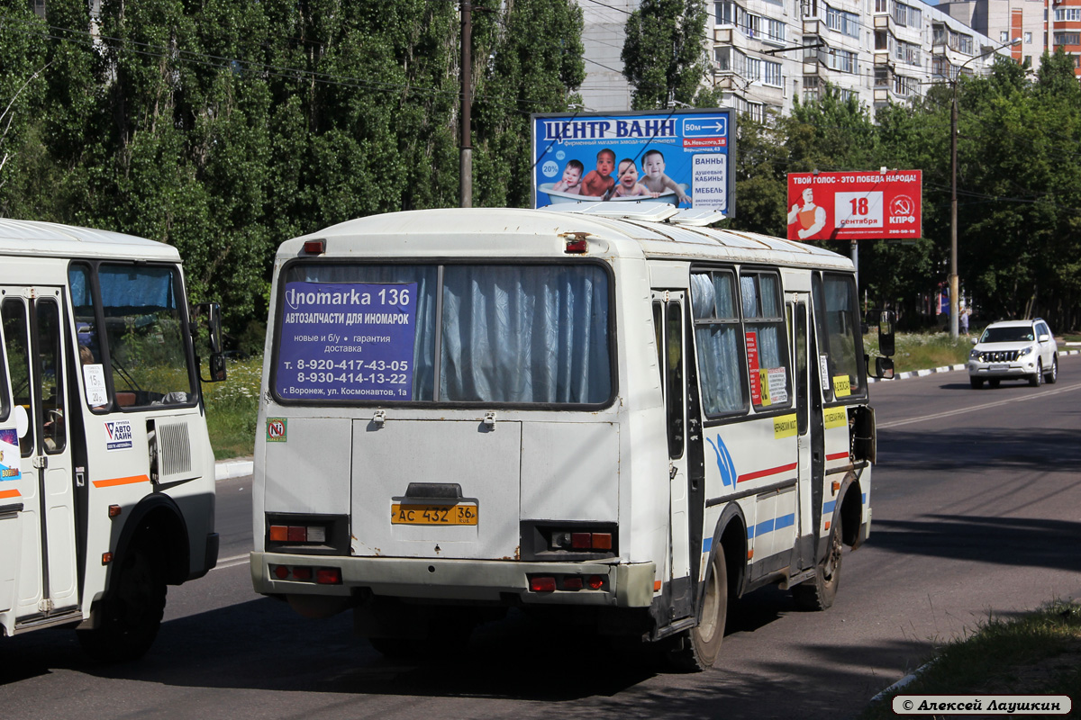 Воронежская область, ПАЗ-32054 № АС 432 36