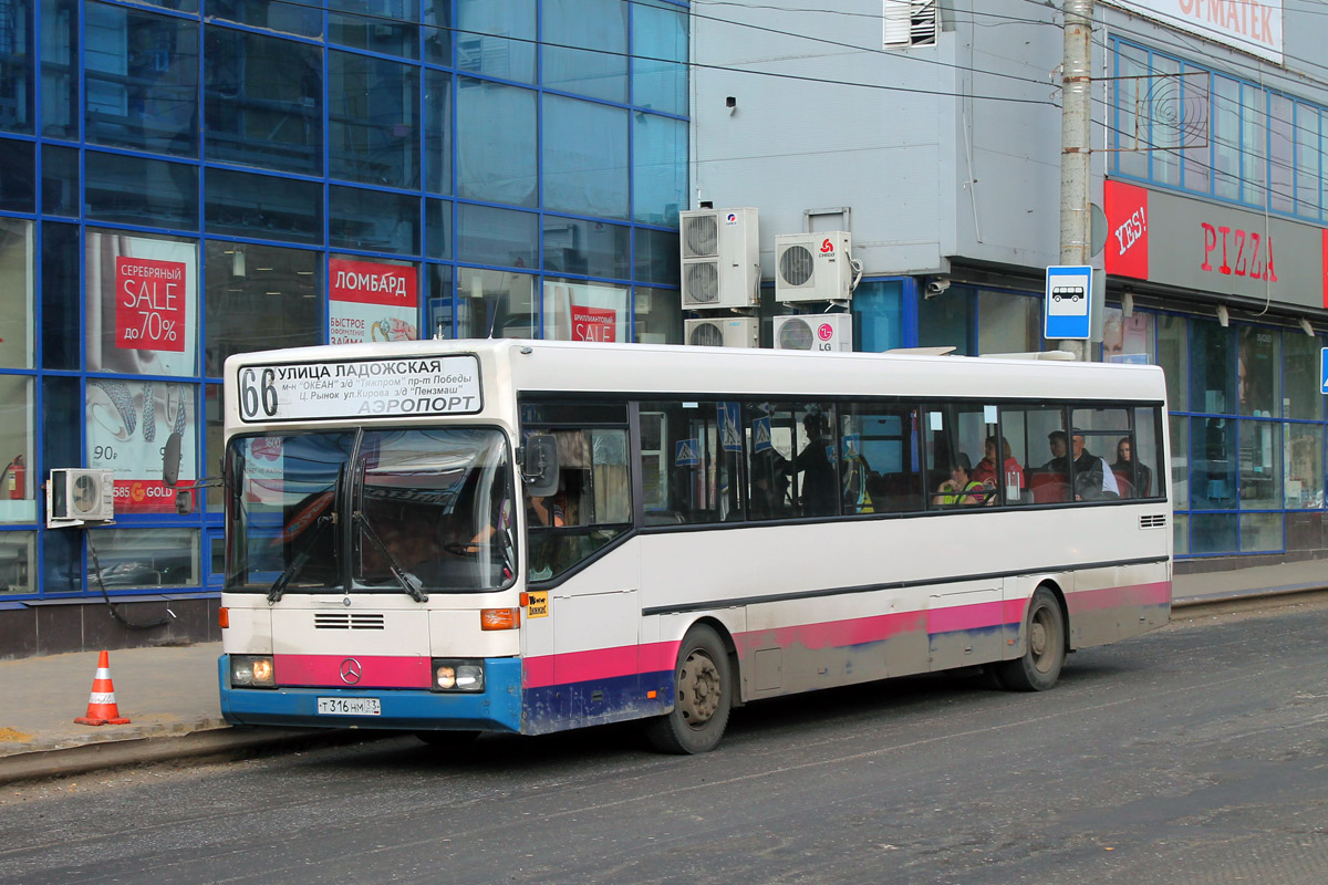 Пензенская область, Mercedes-Benz O405 № Т 316 НМ 33