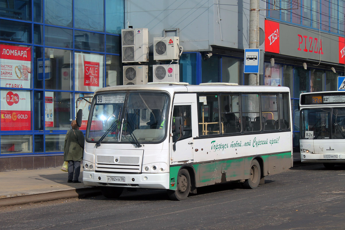 Пензенская область, ПАЗ-320402-03 № Р 782 КВ 58