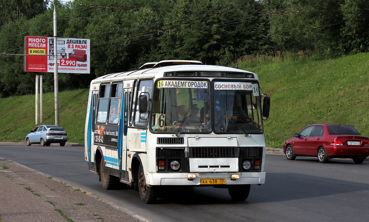 Томская область, ПАЗ-32054 № АА 638 70