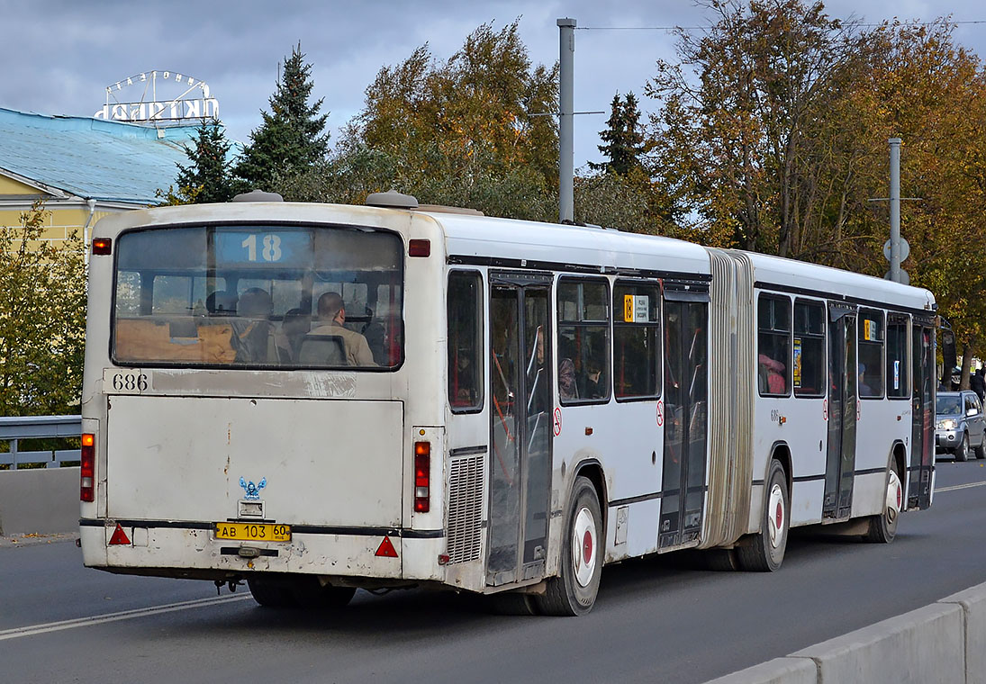 Псковская область, Mercedes-Benz O345G № 686