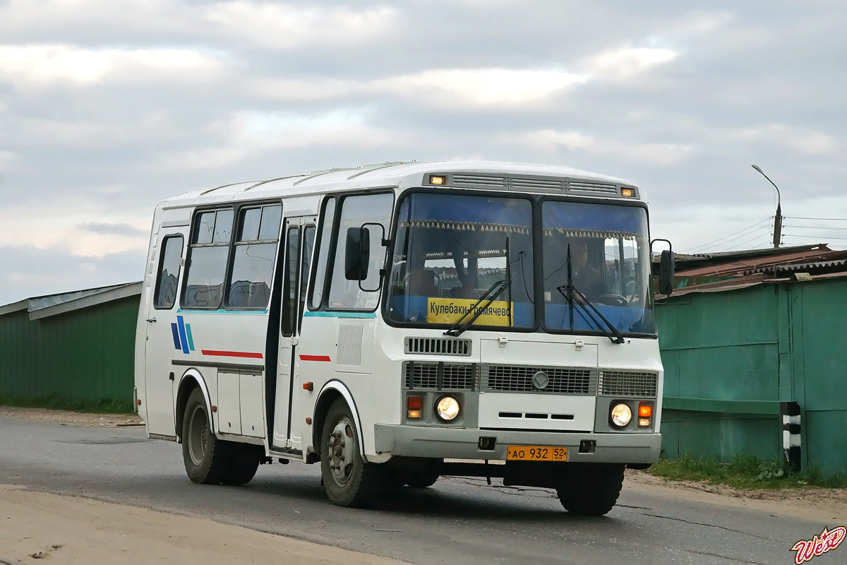 Нижегородская область, ПАЗ-32053-07 № АО 932 52