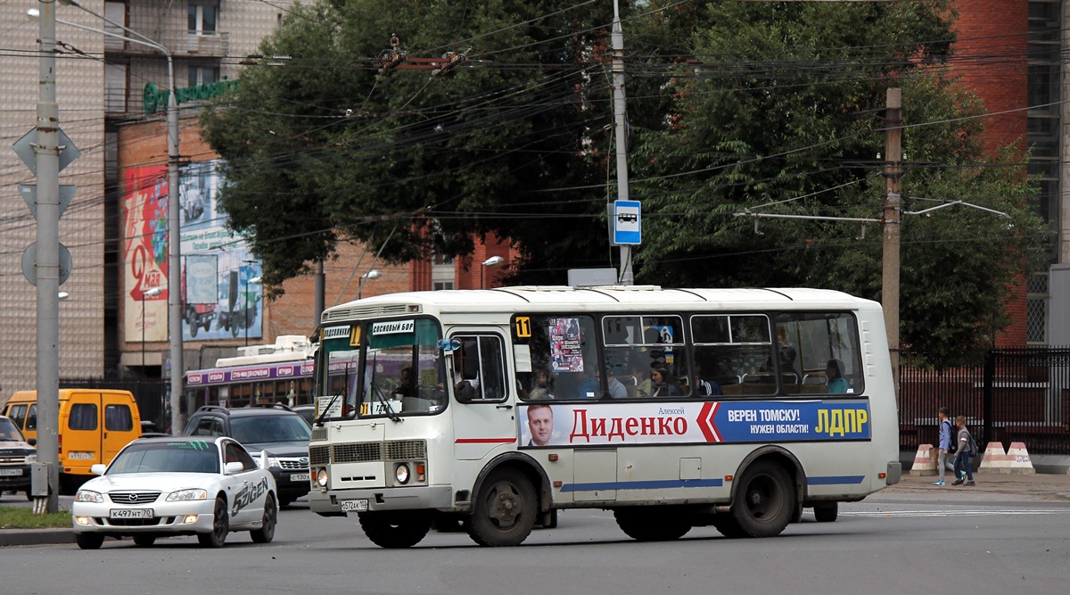 Томская область, ПАЗ-32054 № О 572 АК 102