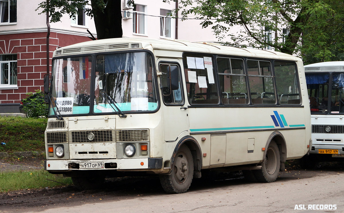 Тверская область, ПАЗ-32053 № Н 917 ОР 69