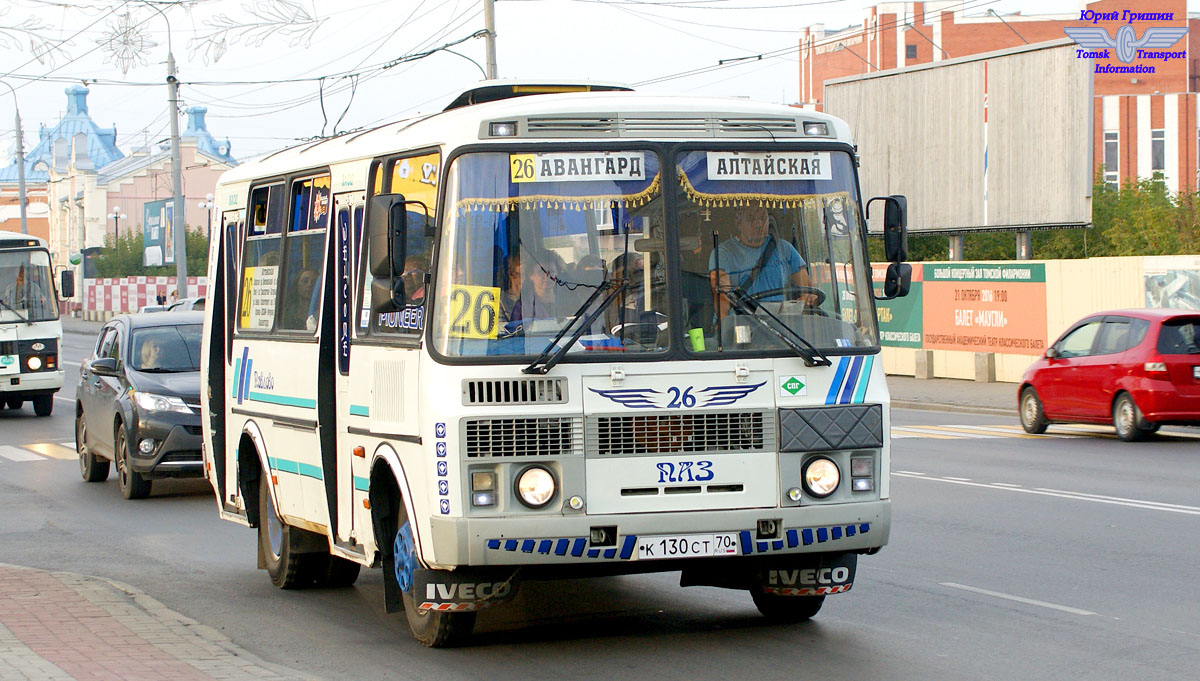 Томская область, ПАЗ-32054 № К 130 СТ 70