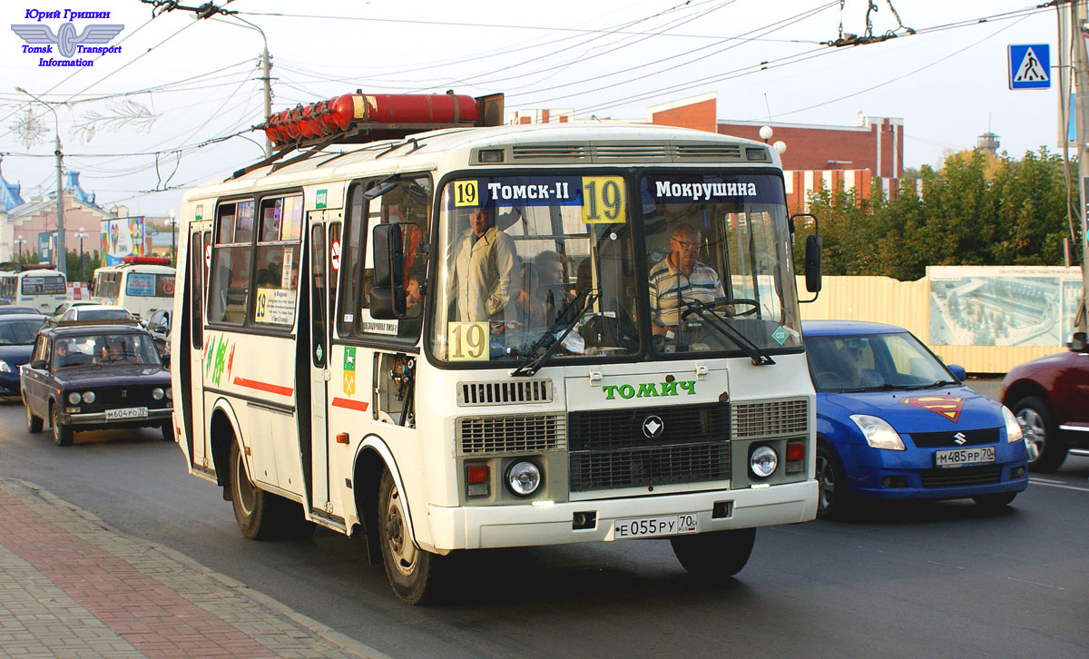 Томская область, ПАЗ-32054 № Е 055 РУ 70