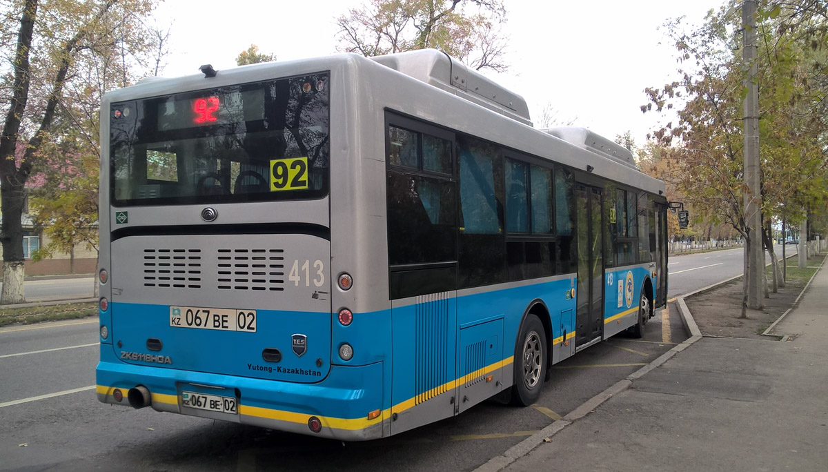 Алматы, Yutong ZK6118HGA № 413