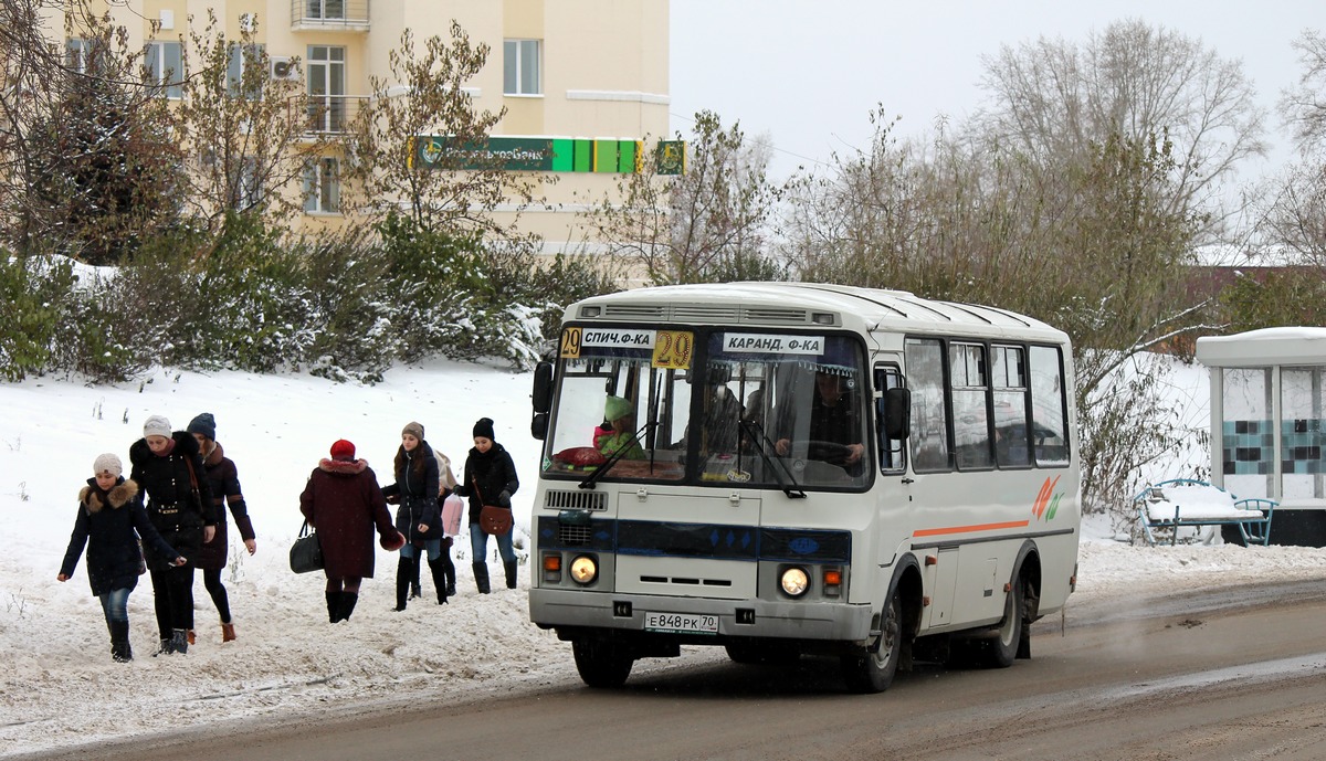 Томская область, ПАЗ-32054 № Е 848 РК 70