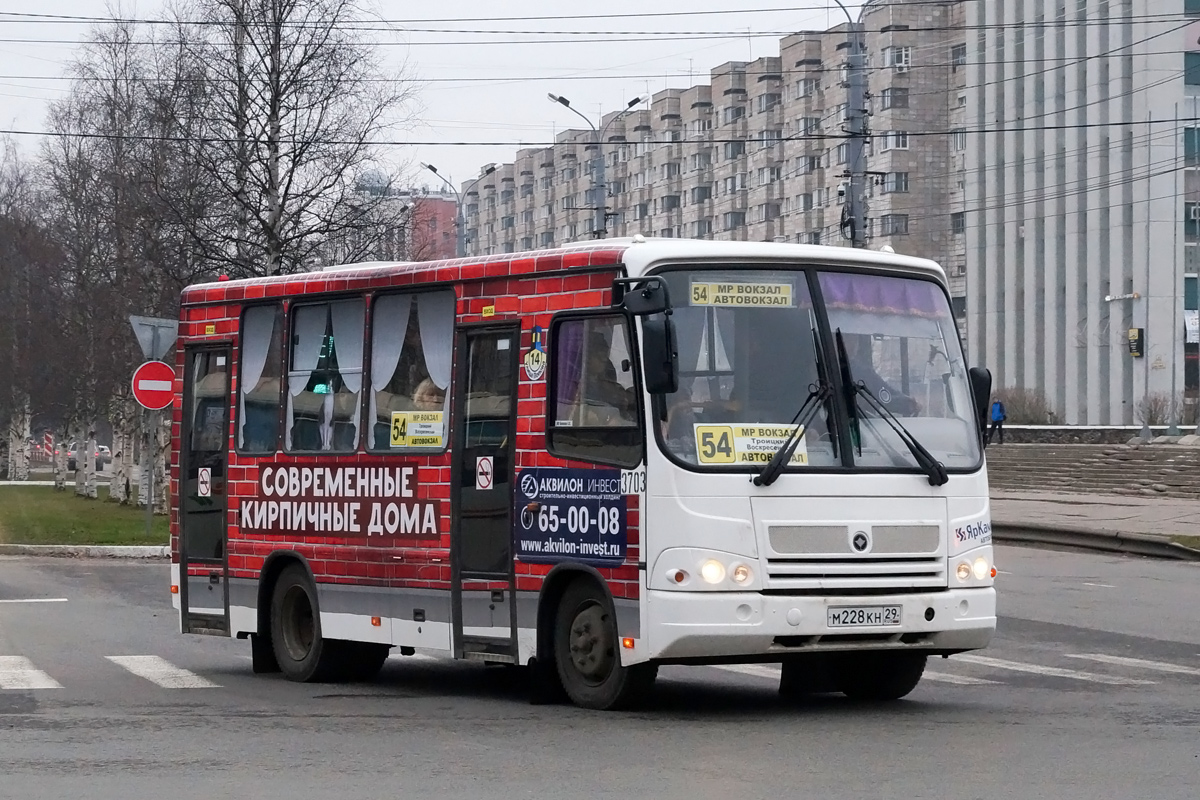 Архангельская область, ПАЗ-320302-08 № 3703