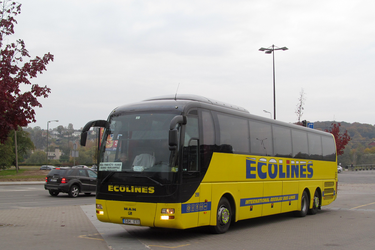 Lietuva, MAN R08 Lion's Top Coach RHC464 № 299