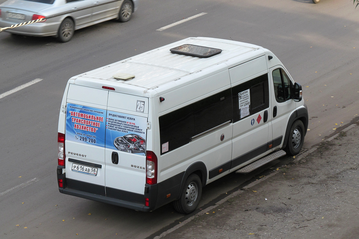 Пензенская область, Нижегородец-2227S (Peugeot Boxer) № Р 616 АВ 58