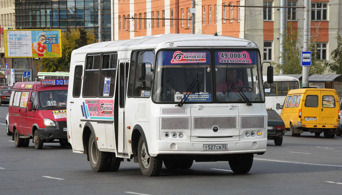 Омская область, ПАЗ-32053 № Т 527 СВ 55