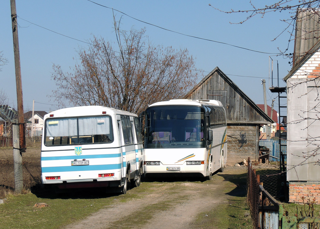 Волынская область, ПАЗ-32054 № AC 1729 AC; Волынская область, Neoplan N213SHD Jetliner № AC 3614 BM; Волынская область — Разные фотографии