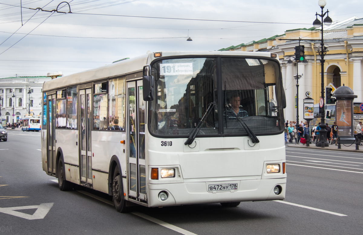 Санкт-Петербург, ЛиАЗ-5293.53 № 3610