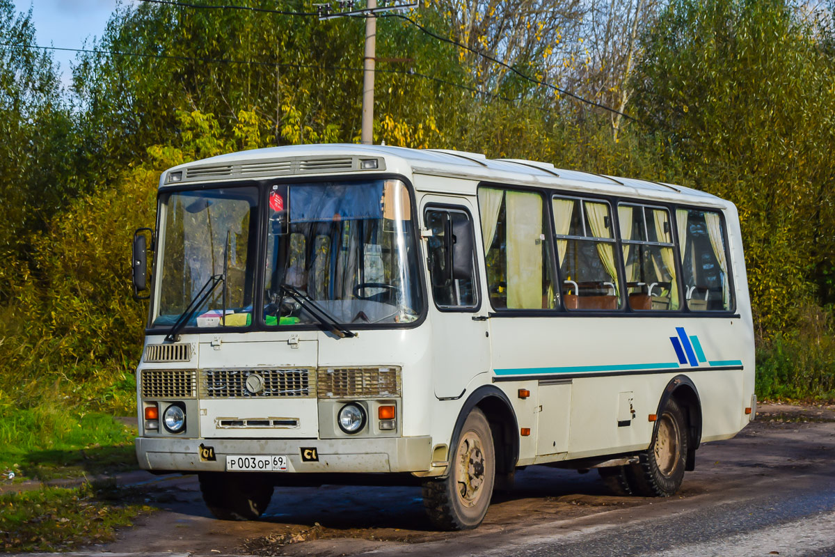 Тверская область, ПАЗ-32053 № Р 003 ОР 69